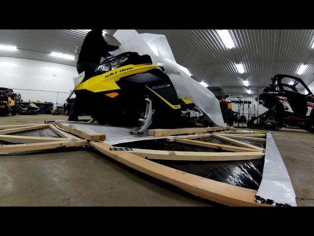 PPSM  2017 Skidoo 850etec Demo Mods Handlebar Setup Sound Deading Material Elimination