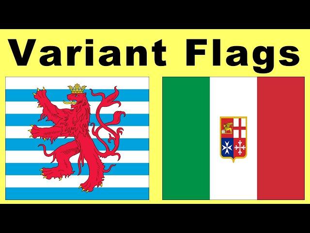 Variant Flags of Different Countries (Flag Animation)