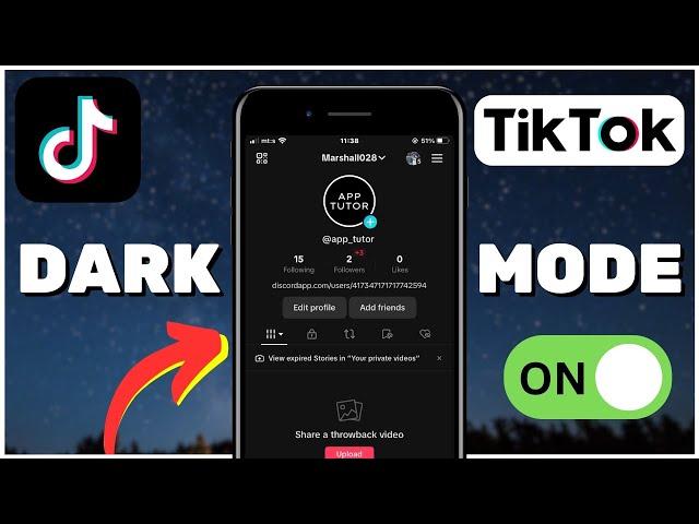 How to ENABLE Dark Mode on TikTok 2023