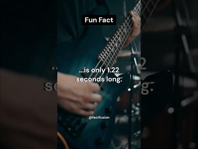  Less Is More: The World's Shortest Album Is Only 1.22 Seconds Long!  #shorts #funfacts #music
