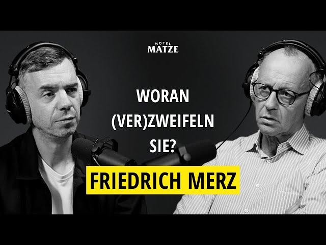 Friedrich Merz über sein Leben, Angela Merkel, Lobbyismus, Selbstzweifel und die Bundesregierung