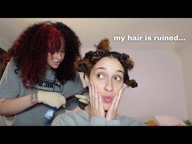 I TRIED TO DYE MY CURLY HAIR GINGER (and FAILED along the way)