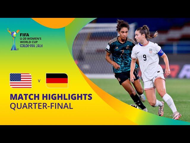 USA v Germany | FIFA U-20 Women's World Cup Colombia 2024 | Match Highlights