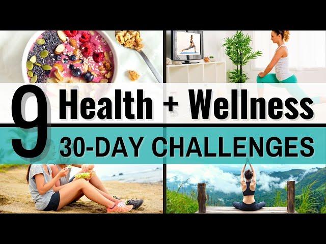 30-Day CHALLENGE IDEAS to Improve Your Health and Wellness // Live a healthier Lifestyle in 2021!