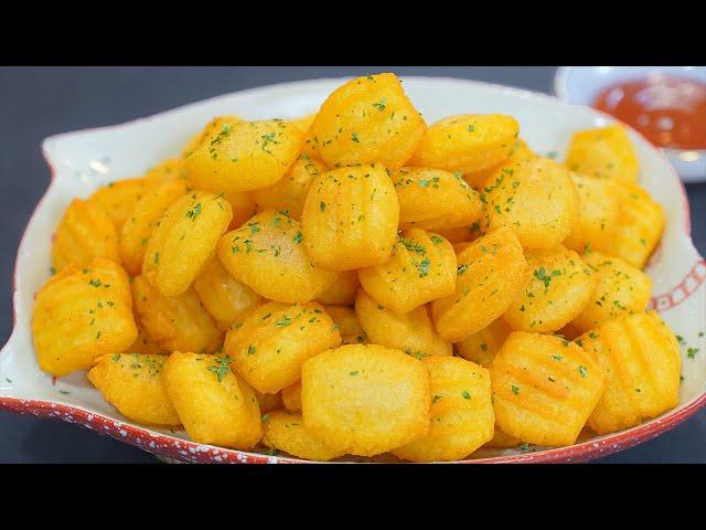 Easy Potato recipe ! Crispy Outside Soft Inside! Potato Snacks!