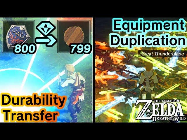 Equipment Duplication, Durability Transfer, & more | BotW Glitches & Tricks