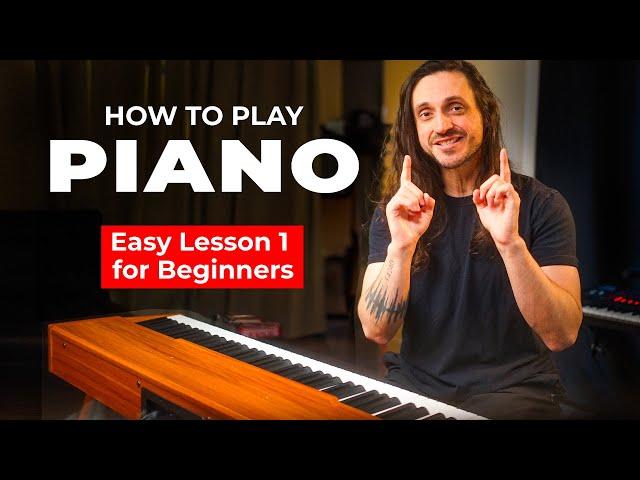 How to play Piano Easy (Lesson 1 for Beginners)