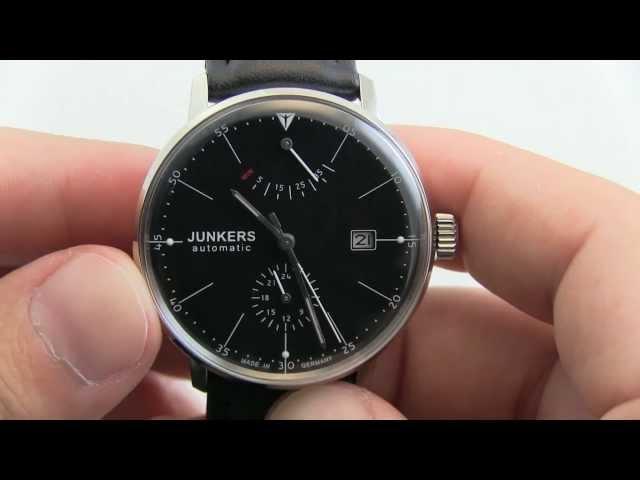 Junkers German Automatic Bauhaus Watch with Power Reserve 6060-2