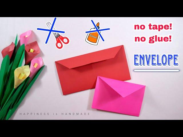 How to make Paper Envelope without Glue || Origami Envelope || Easy Envelope Ideas