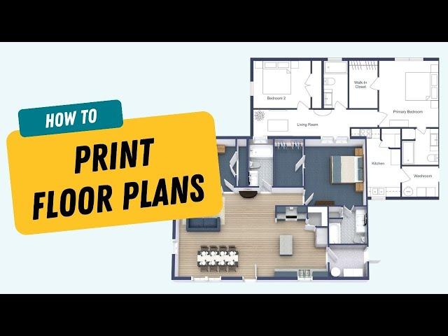 Generate and Print 2D and 3D Floor Plans - RoomSketcher App