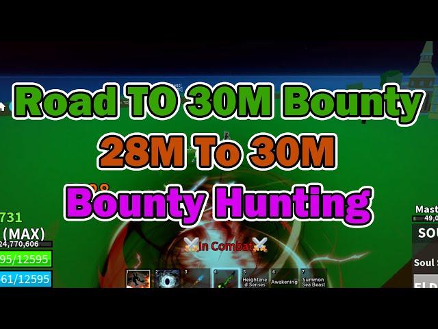 Road To 30M Bounty Blox Fruits Bounty Hunt!