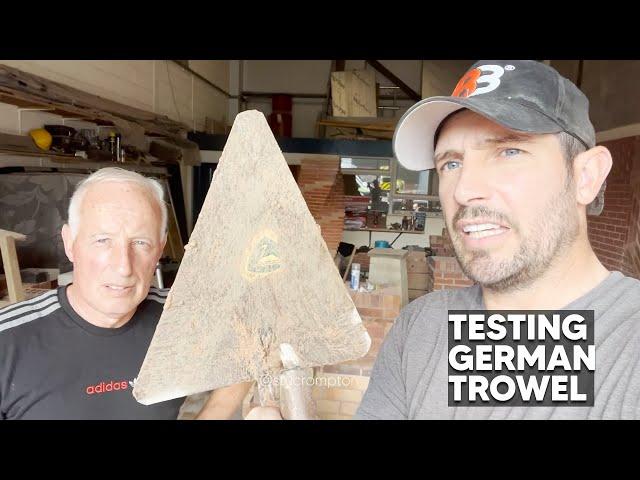 Testing German Bricklaying Trowel