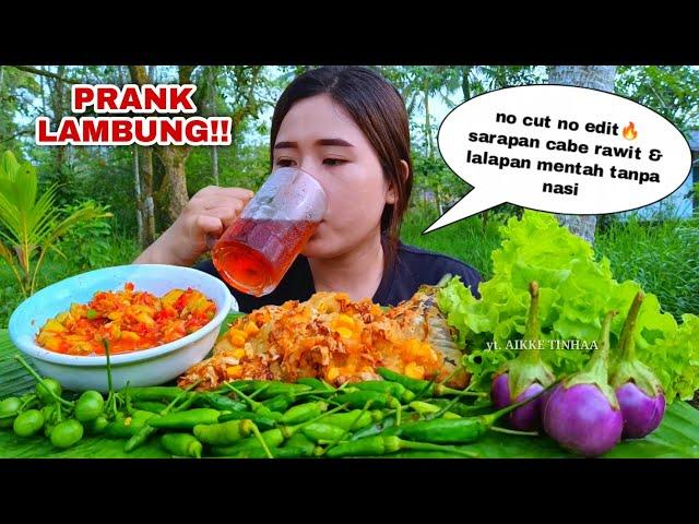 NO CUT NO EDIT EATING RAWIT CHILI ⁉️ FRYING AND RAW VEGETABLES WITHOUT RICE