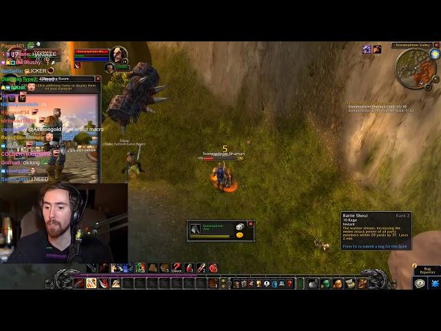 Asmongold's Second Stream of the WoW Classic Beta