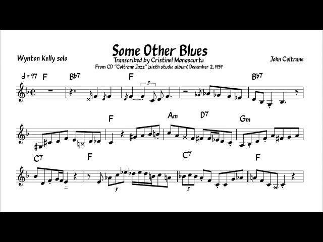 Wynton Kelly  - Some Other Blues (transcription) #Blues