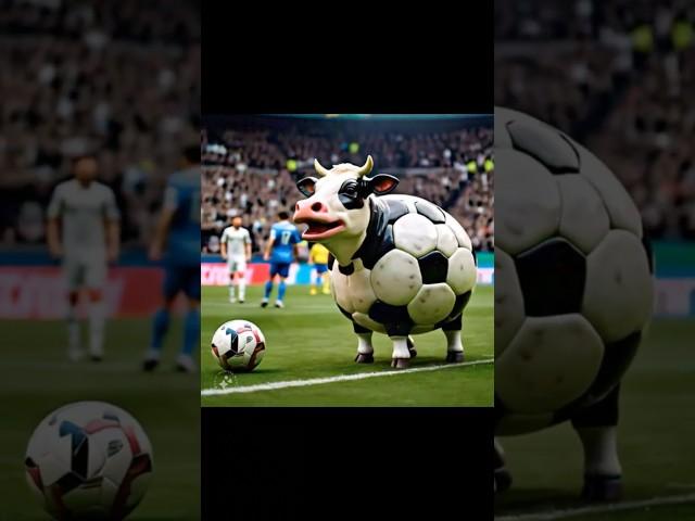 Cow and soccer fusion video