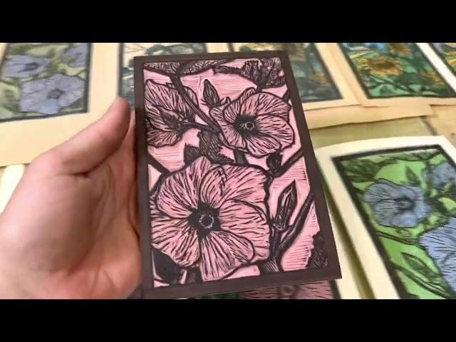 Linoleum Block Printing with Multiple Colors