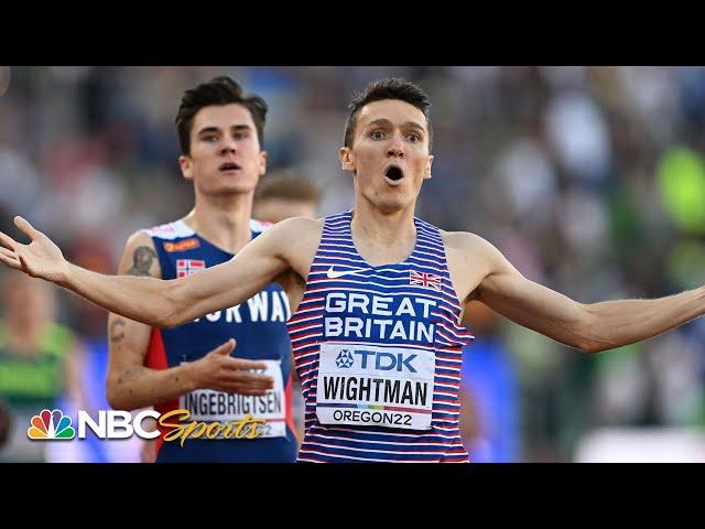 SHOCKING UPSET: Wightman snatches 1500 gold from Ingebrigtsen at Worlds in final lap | NBC Sports