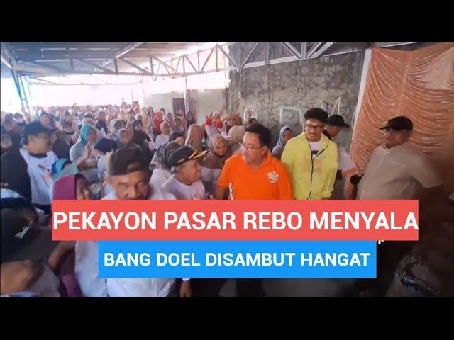 KAMPANYE SI DOEL DI PEKAYON PASAR REBO, WARGA ANTUSIAS