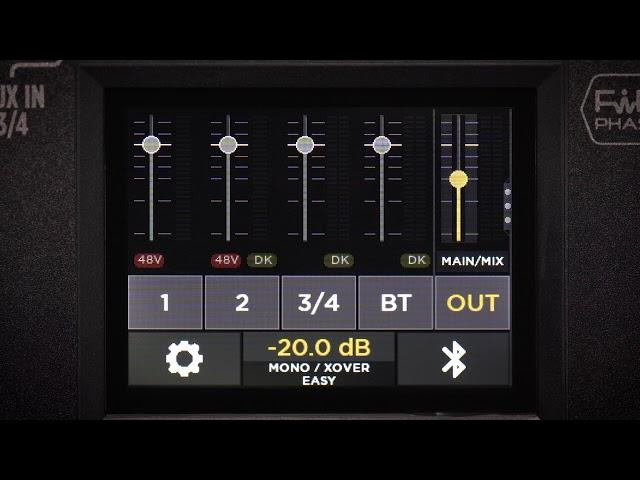RCF ART 9-AX - Select Linear, Boost and Stage speaker preset