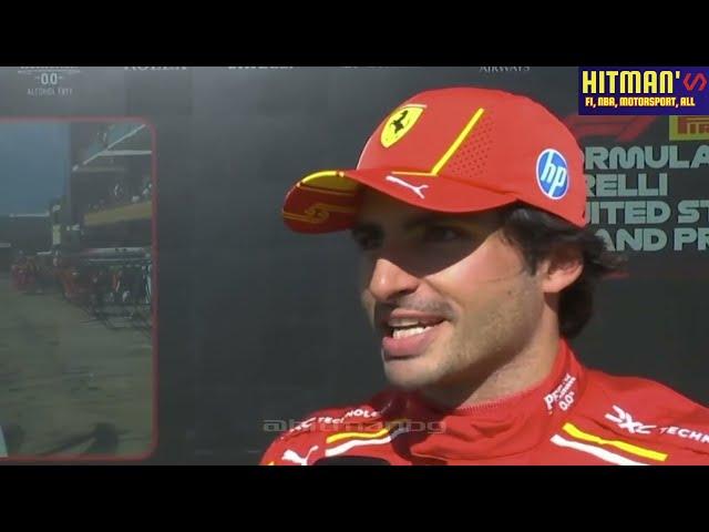 Carlos Sainz United States Grand Prix Post RACE Interview | F1 2024 US Grand Prix