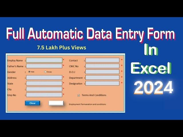 Full Automatic Data Entry From In Excel