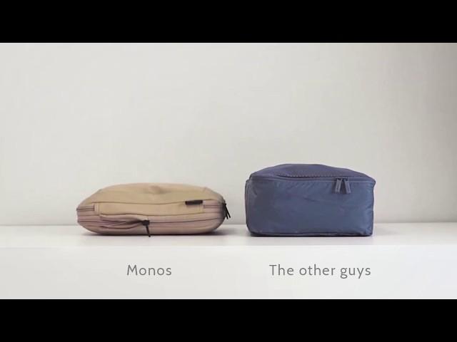 Monos Compressible Packing Cubes - Compress up to 60%