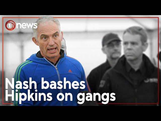 Former Police Minister labels Chris Hipkins 'soft on gangs' | 1News