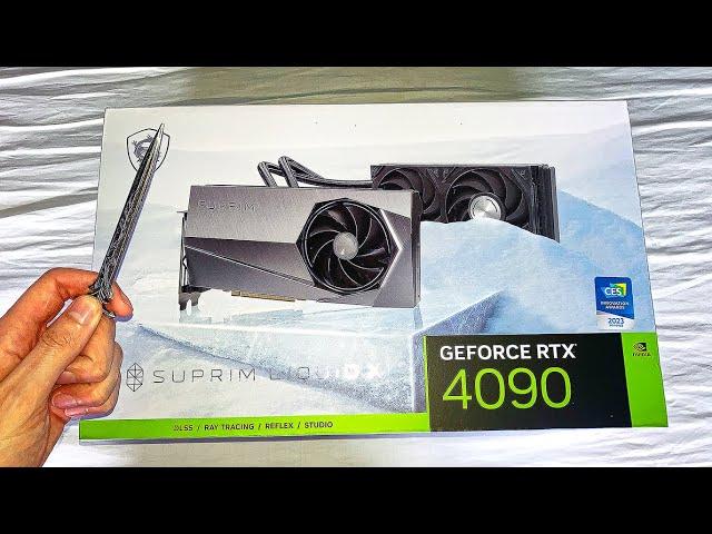 Unboxing A GPU Monster! RTX 4090 (MSI Suprim Liquid X)