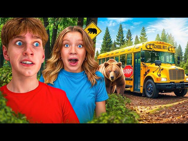 We Found a SECRET School Bus in the Woods! - THE MOVIE