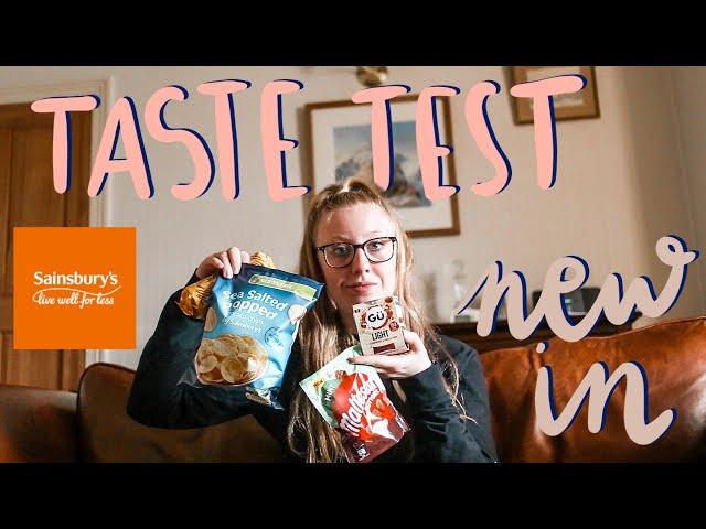 TASTE TEST 'NEW IN' FROM SAINSBURYS | vegan chocolate, healthy GU pods?! & more | TANWEN HAIGH