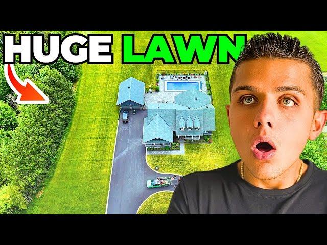 Reaching 400 Lawn Customers & Mowing This HUGE Yard