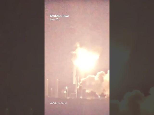 SpaceX Starship Explodes in Huge Fireball
