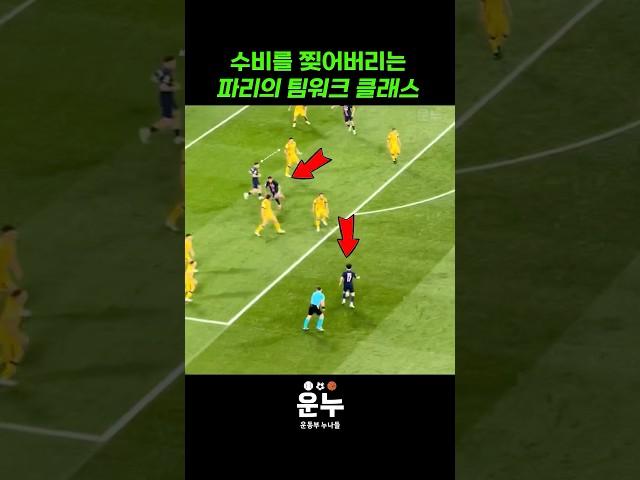 파리의 정교한 팀워크 클래스 #축구