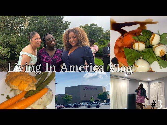 Living in America(Vlog 3):Shopping || Tasting weird food|| First wedding 