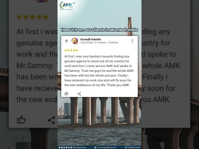 Hear it from Mumbaikars who chose AMK Global Group for Canada Work Permit | Mumbai to Canada