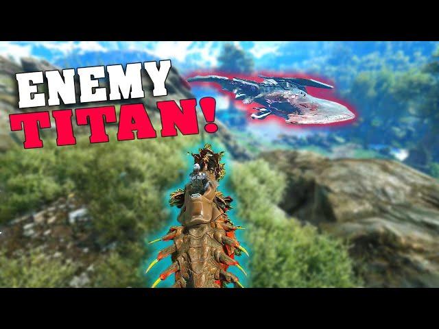 A TITAN on the server And Working On The Base! | Ark Official Small Tribes S5E23
