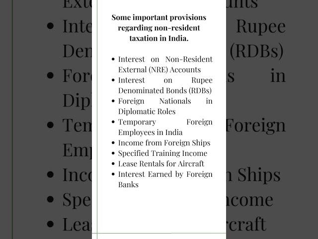 Tax Exemptions for NRIs #shorts #taxexemptions #nri #taxation #charteredaccountant #ca #cafirm #tax