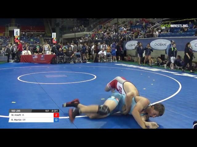 Cadet GR 182 Consi of 32 #2 - Will Hoeft (IA) vs. Rourke Martin (OR)