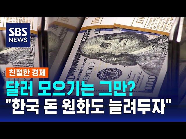 달러 대신 '이것'…각국 "한국 돈 원화도 늘려두자" / SBS / 친절한 경제