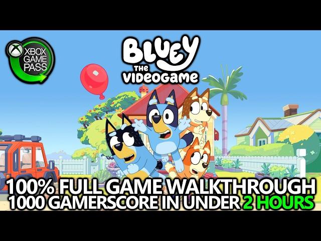 Bluey: The Videogame - 100% Full Game Walkthrough - All Collectibles & Achievements/Trophies