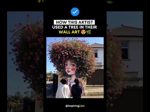 When art and nature become one. ️
