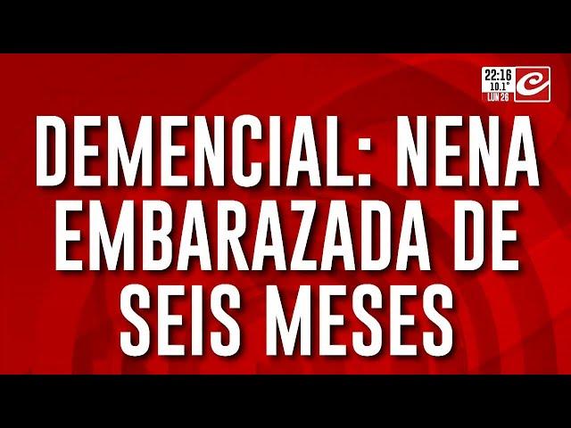 La niña fue al médico por un dolor de panza, pero está embarazada