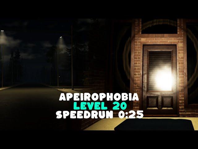 Roblox Apeirophobia Chapter 2 Level 20 Speedrun 0:25 Solo