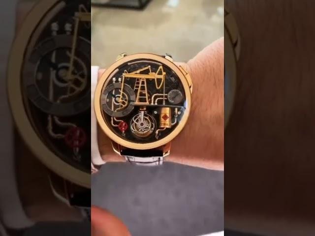 jacob & co oil pump watch so expensive and so hard interior design in watch/price $4'000000000