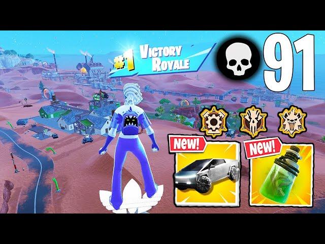 91 Elimination Solo Vs Squads "Zero Build" Gameplay Wins (NEW! Fortnite Chapter 5 Season 3)