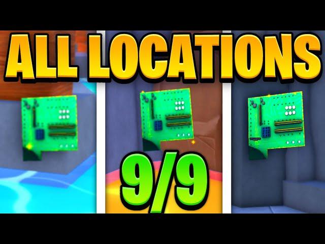 ALL *9* CIRCUIT LOCATIONS In Roblox Toilet Tower Defense! TECH EVENT!