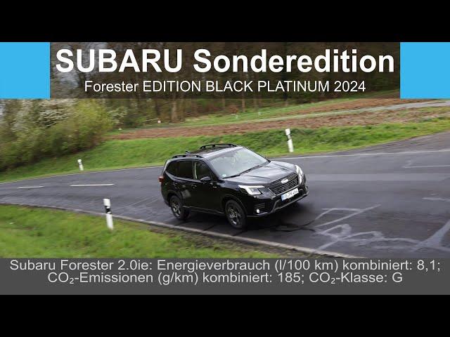 Subaru Sonderedition | Forester EDITION BLACK PLATINUM