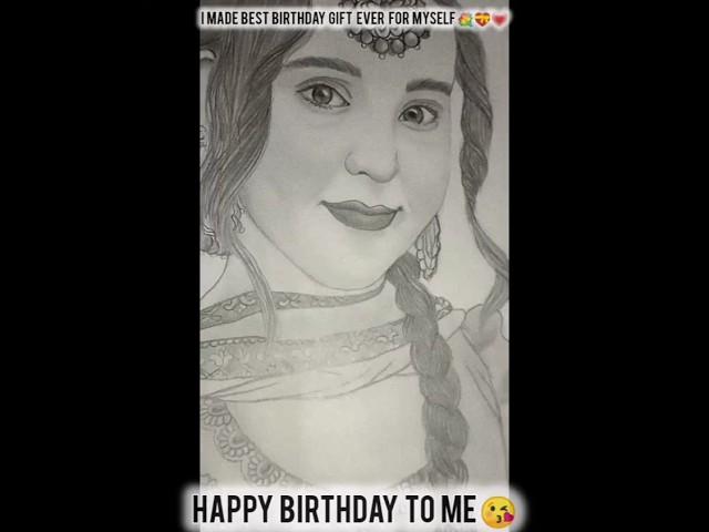 My portrait ️ #ytshorts #birthday