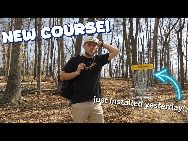 I Played a Brand New Disc Golf Course to Shoot the Course Record Before Anybody Plays It
